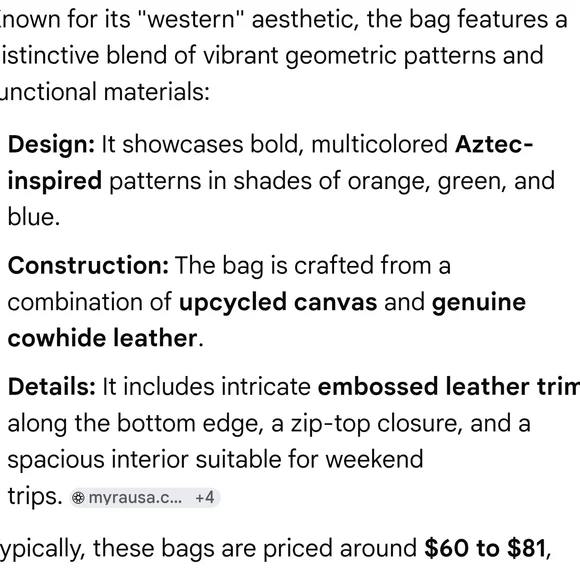 Myra Bag Jazz Flame Weekender Bag - Picture 5 of 7